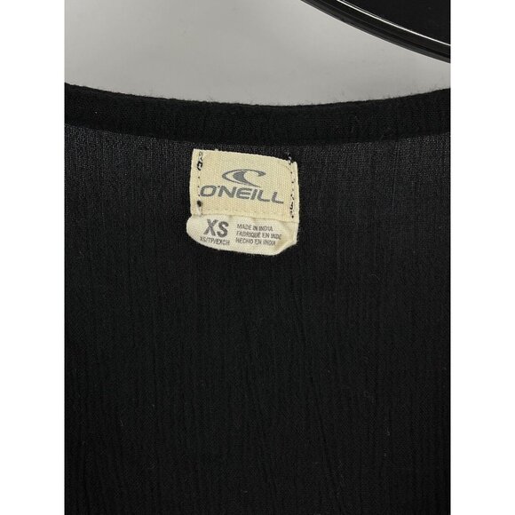 O'Neill Womens XS Beach Swimsuit Cover Up Boho Style Black Embroidery Surf Dress - Picture 3 of 12